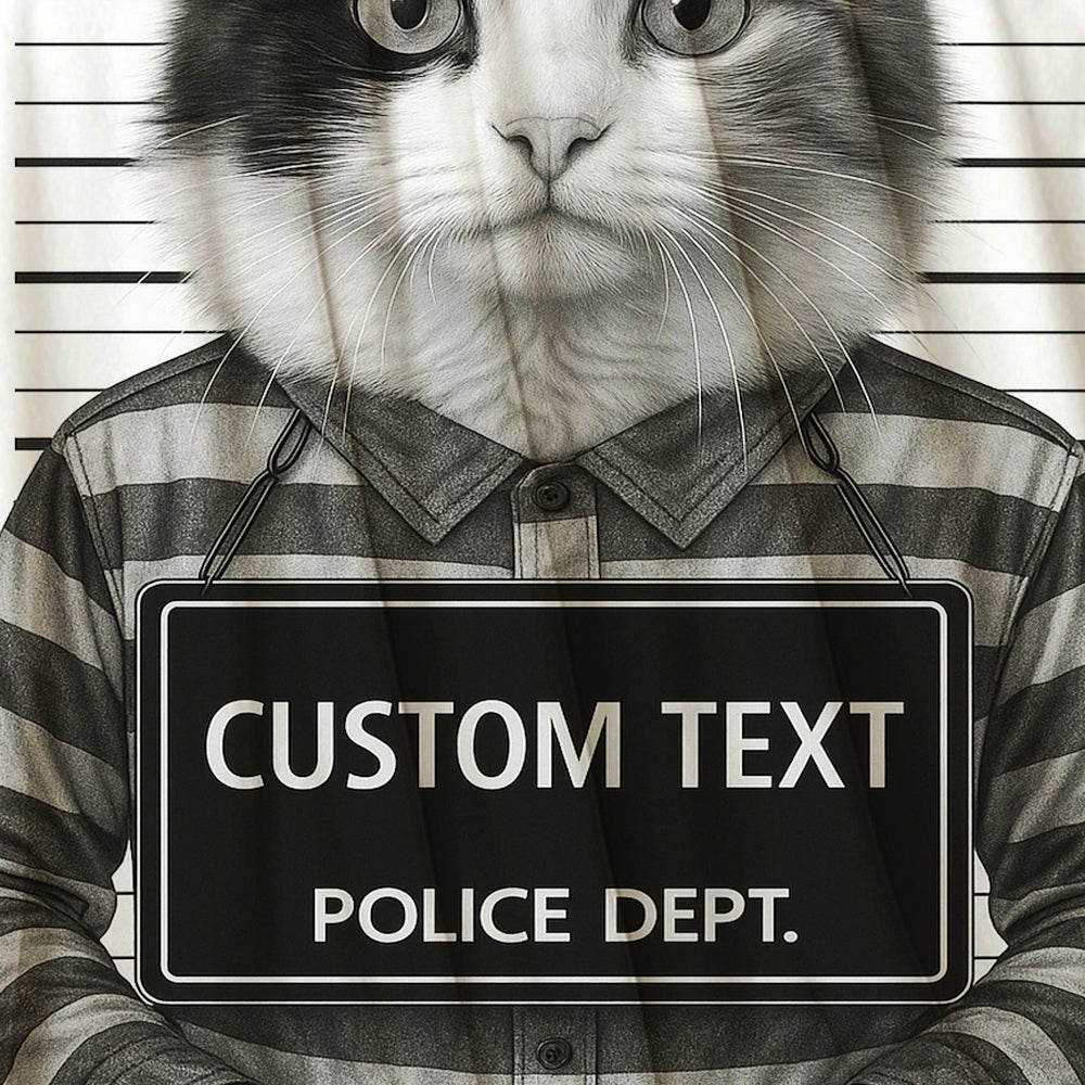 Custom Photo Cat Wanted By Pawlice Blanket _ Gifts For Cat Lovers