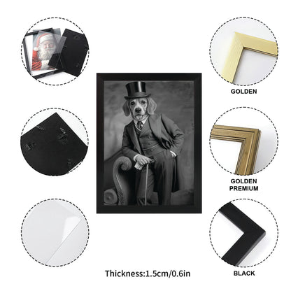 Custom Photo Gentleman Dog  Gift For Dog Lovers