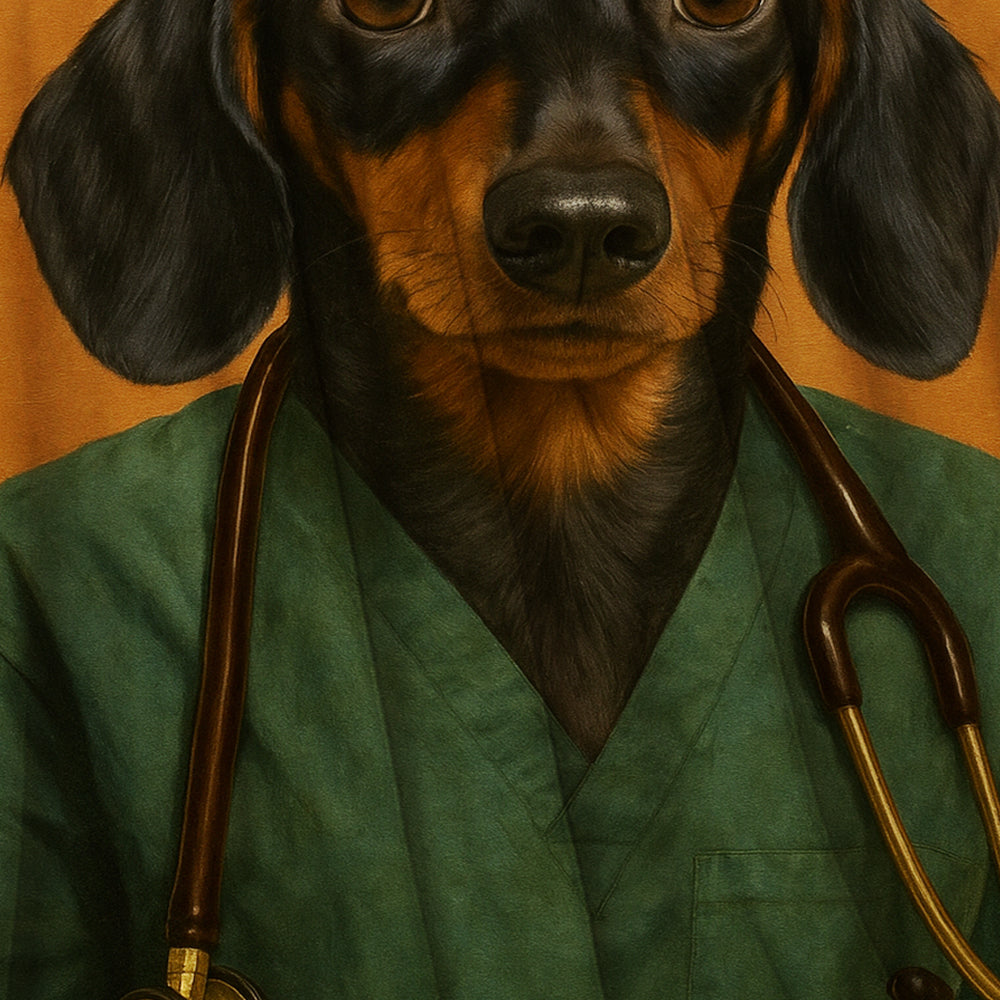 Custom Photo Nurse Dog BlanketGift For Dog Lovers