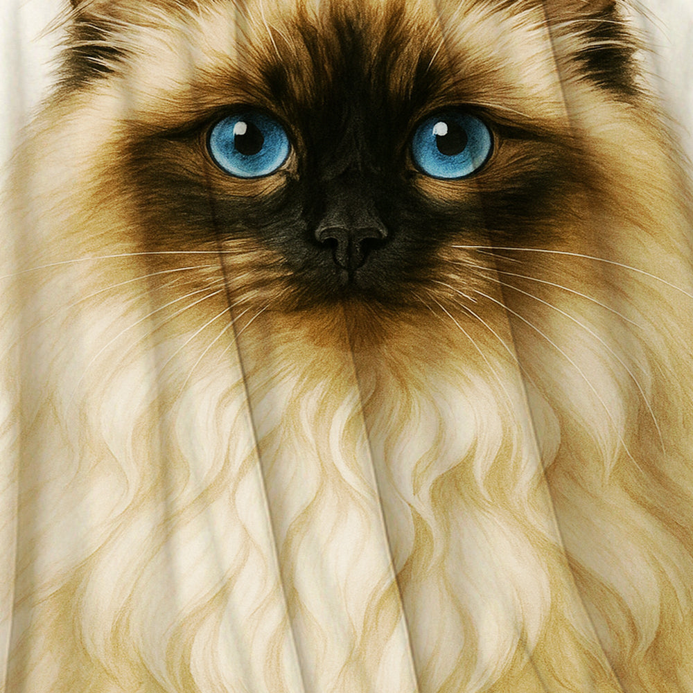 Custom Cat Portraint And With Name Blanket