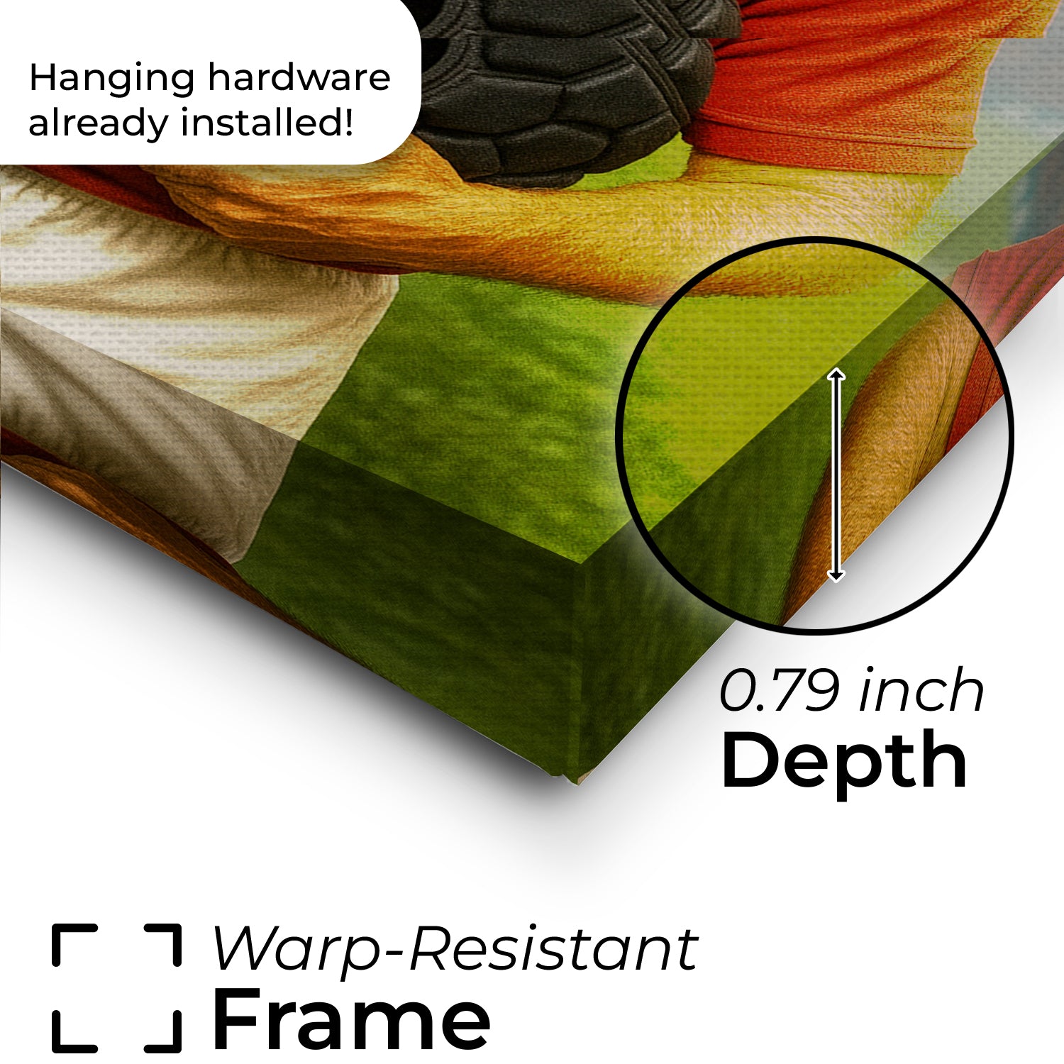 Custom Photo Rugby Player 2 Dog Canvas Gift For Dog Lovers