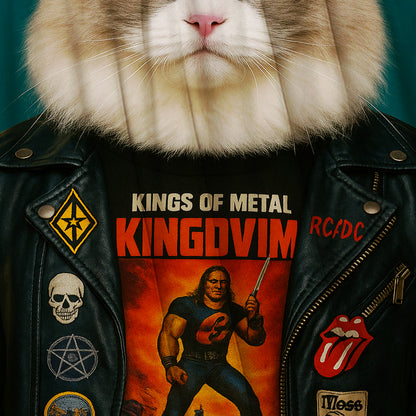 Custom Photo Cat Rock n Roll Blanket