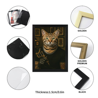 Custom Photo Tatoo Artist Cat Gift For Cat Lovers