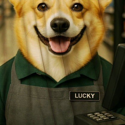 Custom Photo Cashier Dog BlanketGift For Dog Lovers