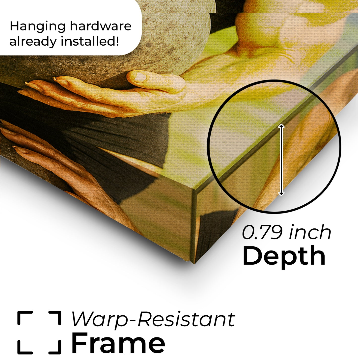 Custom Photo Strongman Dog Canvas Gift For Dog Lovers