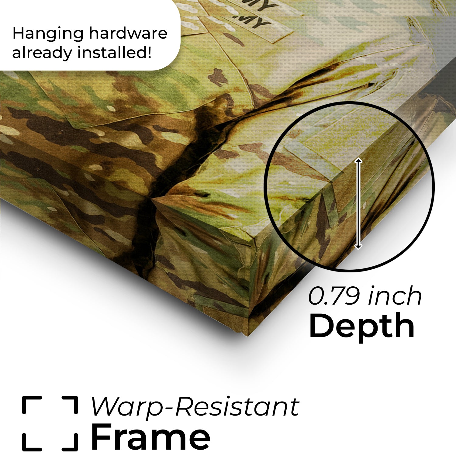 Custom Dog Photo Us Army Canvas _ Gift For Dog Lovers