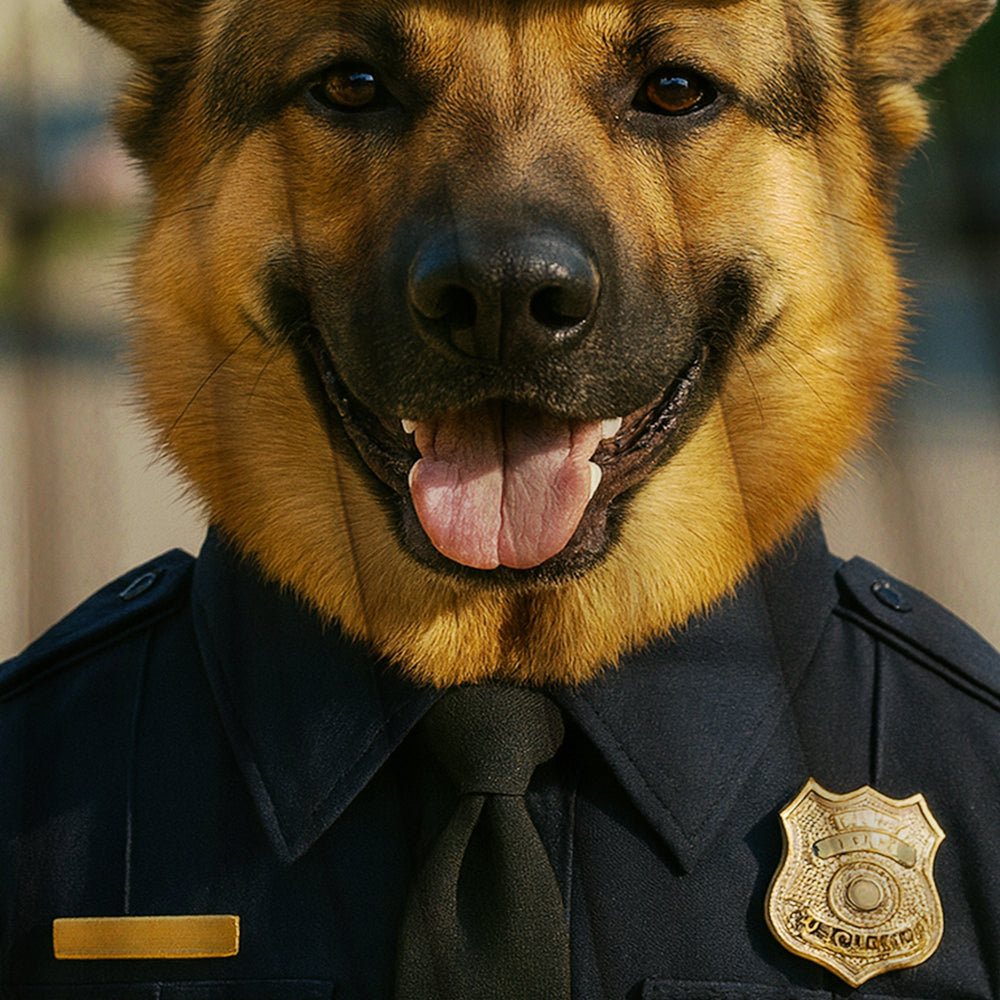 Custom Photo Police 2 Dog BlanketGift For Dog Lovers