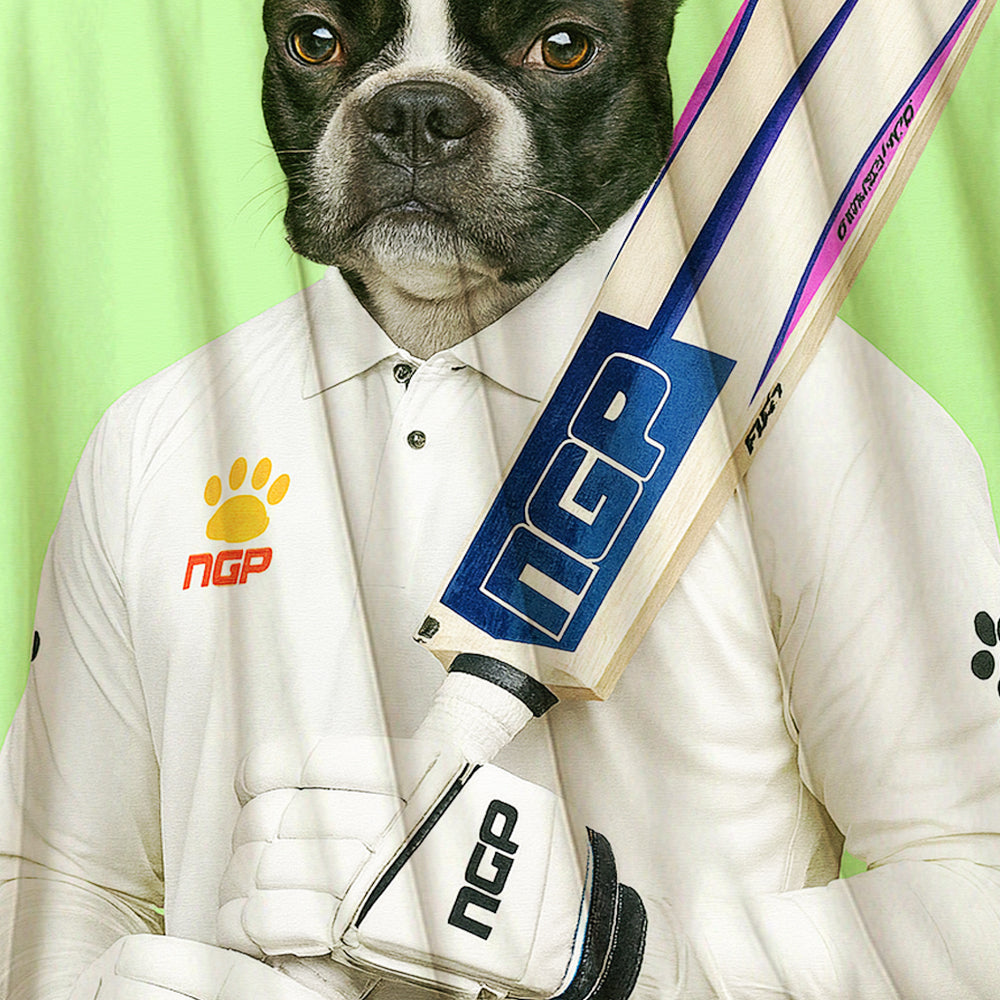 Custom Photo Cricketer Dog BlanketGift For Dog Lovers