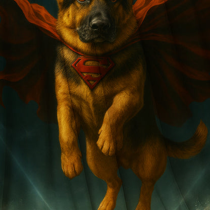 Custom Photo Dog Hero Canvas
