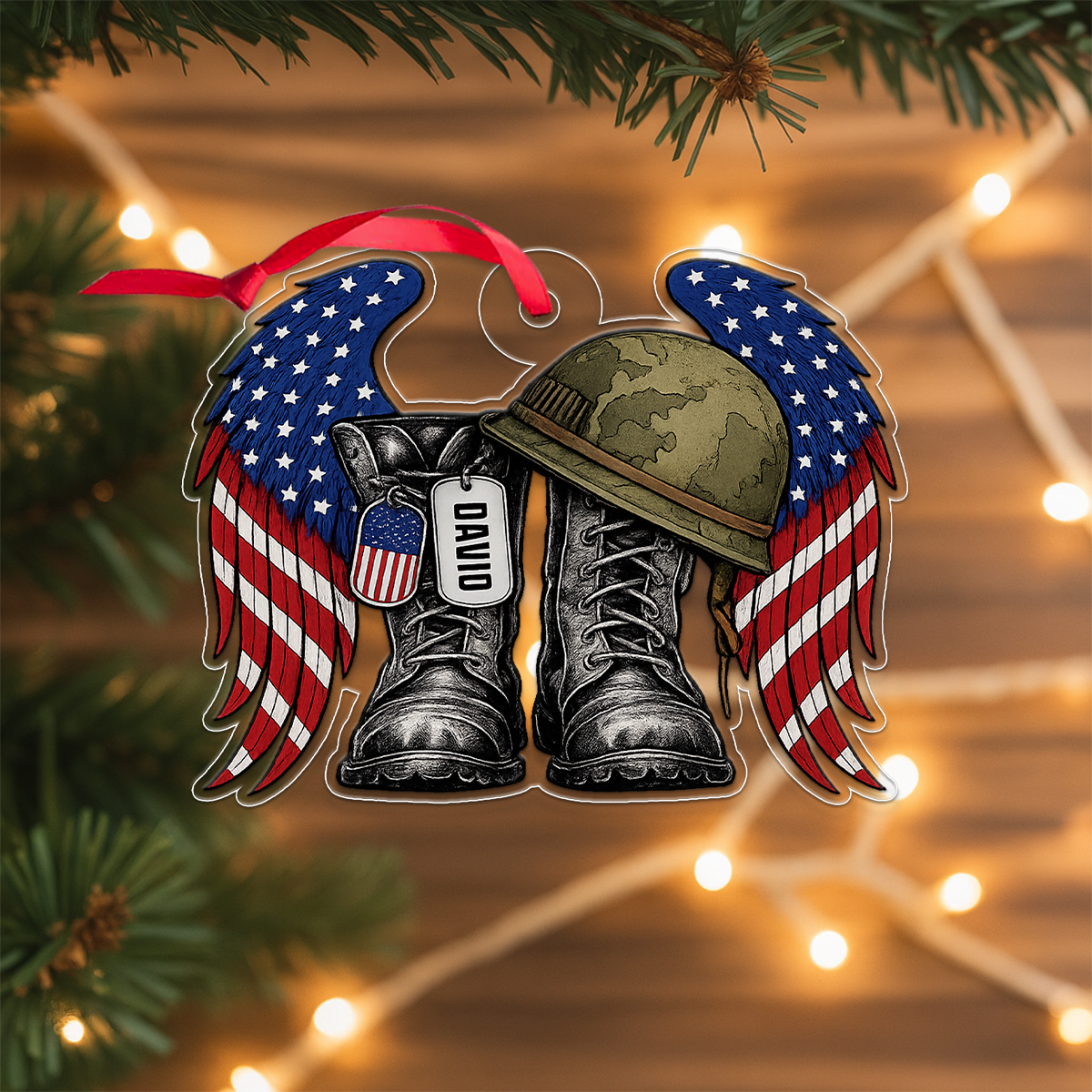 Veteran Amry USA Flag