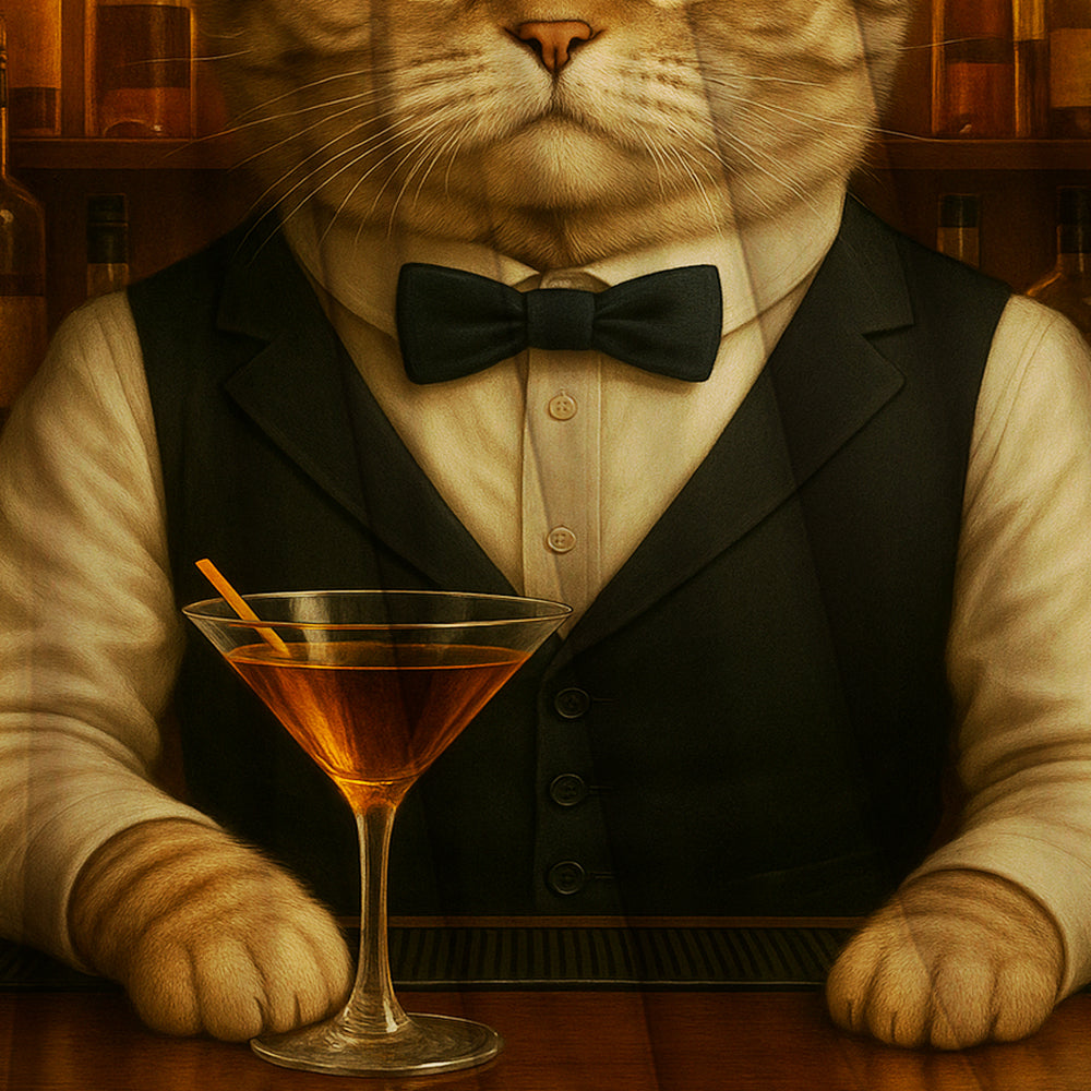 Personalized Cat Portrait Bartender Blanket