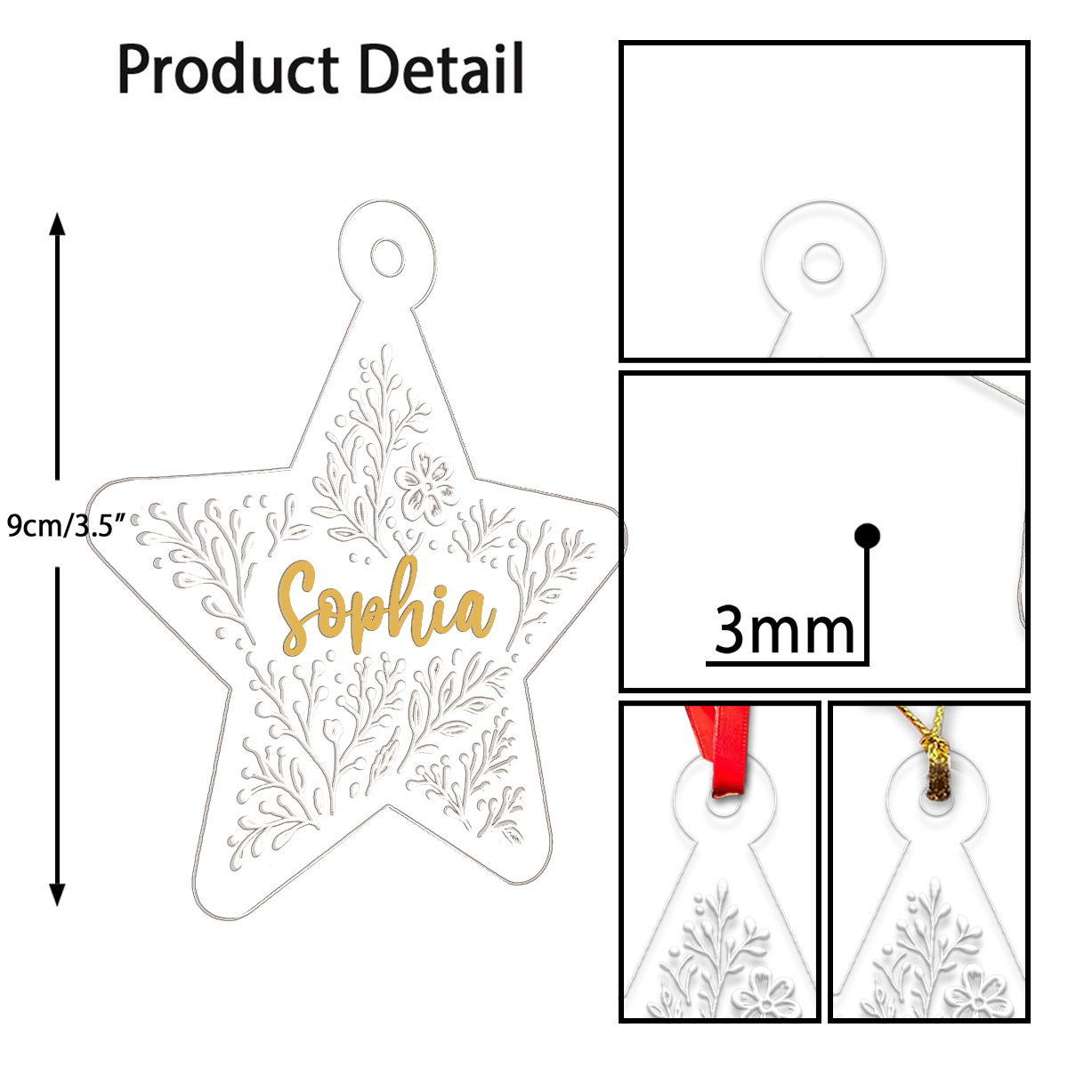 Personalized Star Shaped Christmas