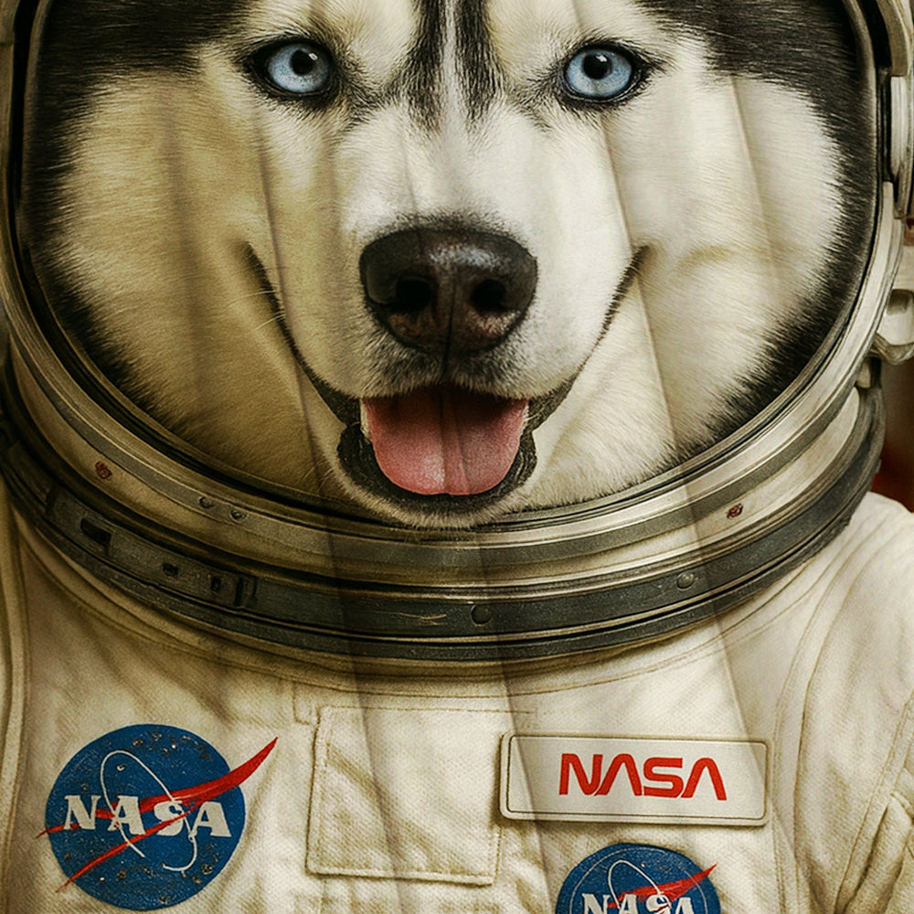 Custom Photo Astronaut Dog BlanketGift For Dog Lovers