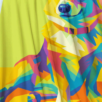 Custom Photo Pop Art BlanketGift For Dog Lovers