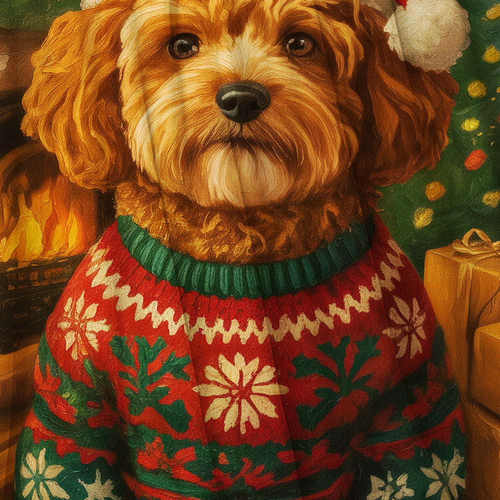 Custom Photo Dog Christmas Oufittfit Blanket Gift For Dog Lover