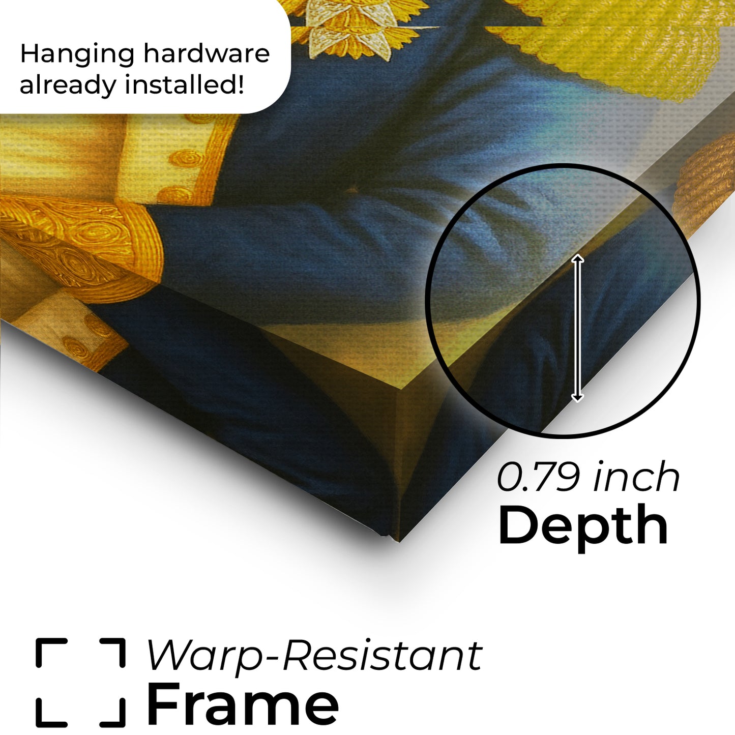 Custom Photo Great Captain Dog Canvas Gift For Dog Lovers