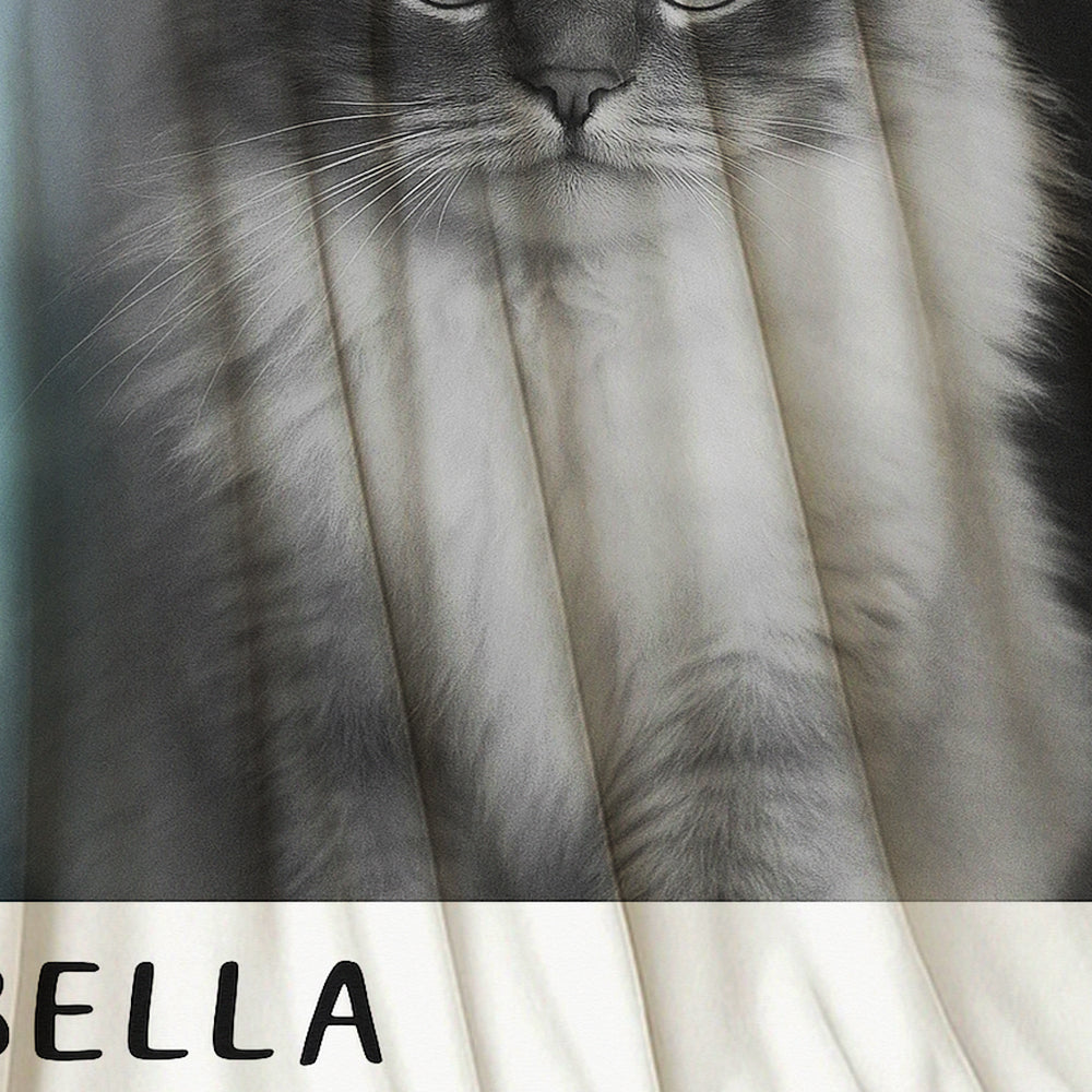 Custom Photo Polaroid Film Blanket Gift For Cat Lovers