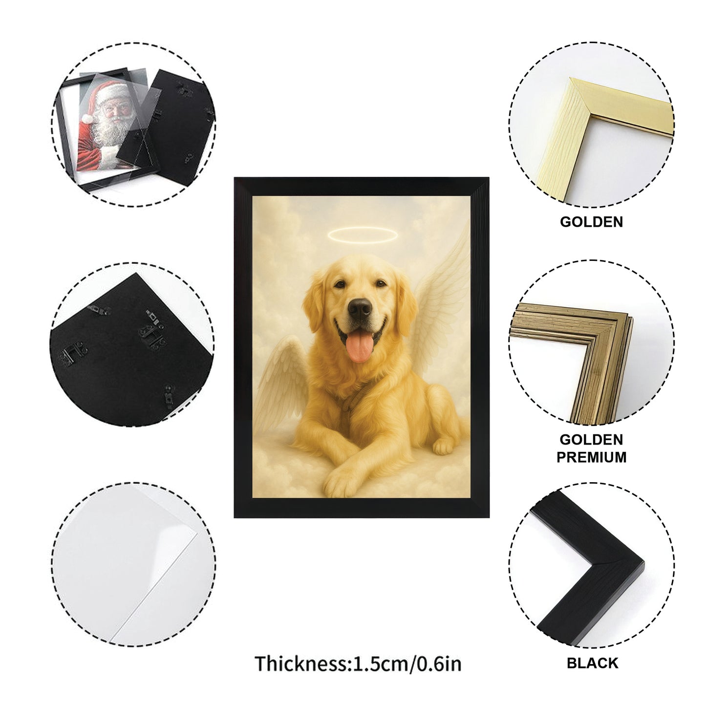 Custom Photo Dog Angel In Heaven _ Gifts For Dog Lovers