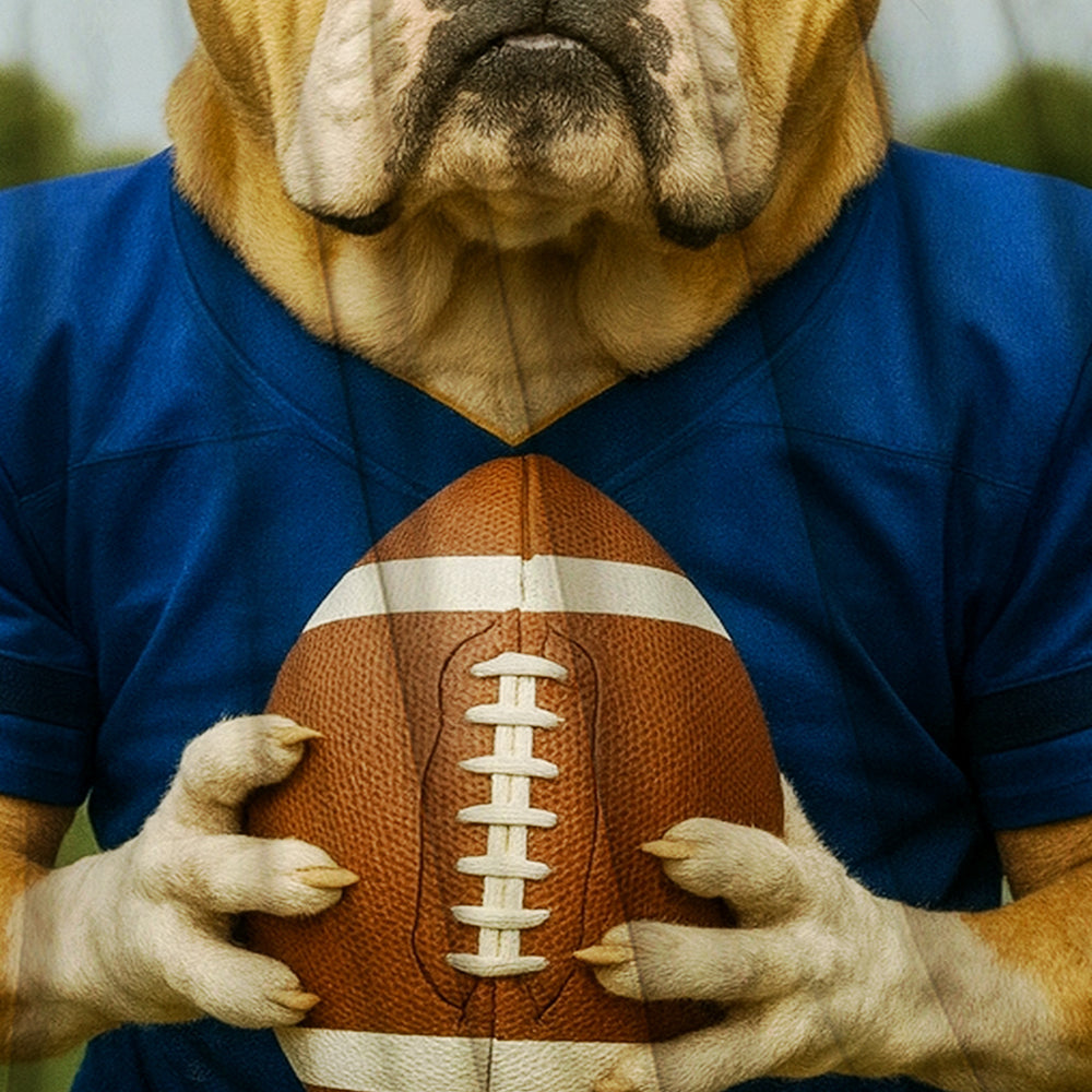 Custom Photo Football Player Dog BlanketGift For Dog Lovers