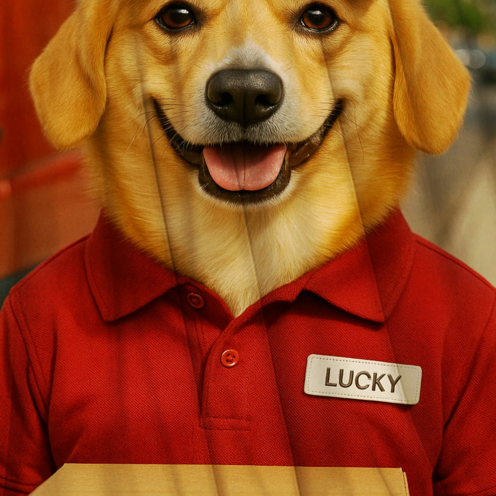 Custom Photo Courier Delivery BlanketGift For Dog Lovers