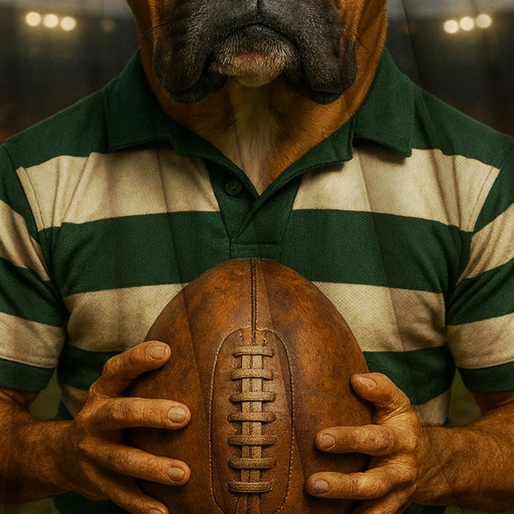 Custom Photo Rugby Player Dog BlanketGift For Dog Lover