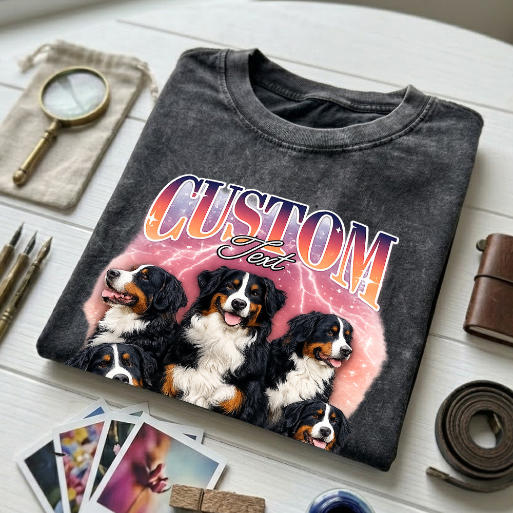 Custom Photo Pet Unisex T-Shirt, Personalized Dog Wash Shirt, Funny Custom Dog Face Tee Gift For Pet Lover THUC99
