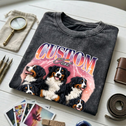 Custom Photo Pet Unisex T-Shirt, Personalized Dog Wash Shirt, Funny Custom Dog Face Tee Gift For Pet Lover THUC99