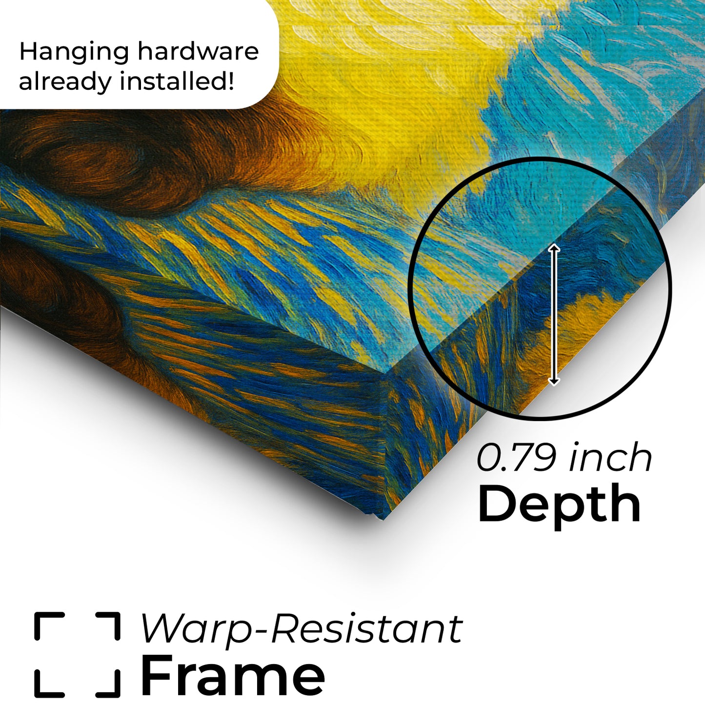 Custom Photo Cat Starry Night Canvas Wall Art