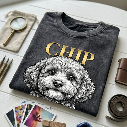 Custom Photo Dog Unisex Wash T-Shirt, Personalized Pet Lover Gift THUC99