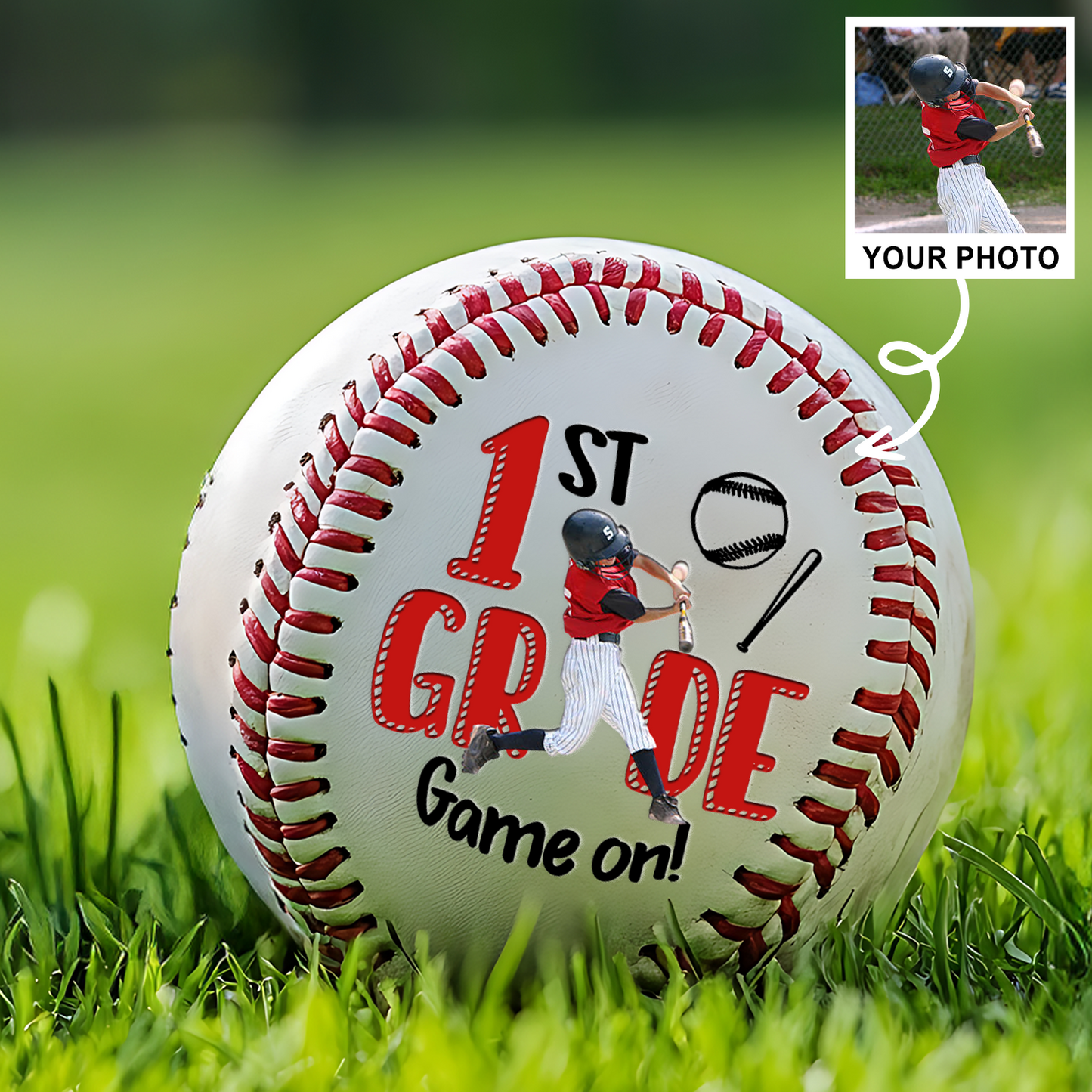 Custom Photo Baseball Graduation Gift | Personalized Graduate Senior High School | Baseball Lover Gift TNBA026