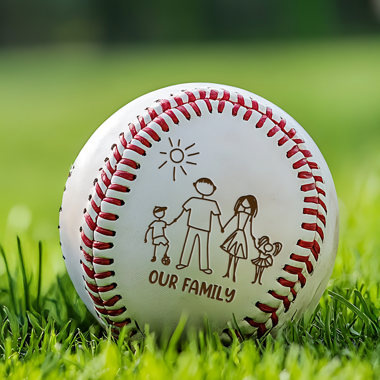 Custom Kids Drawing Baseball Ball, Portrait Photo Gift, Gift For Kid, Back to School TNBA025