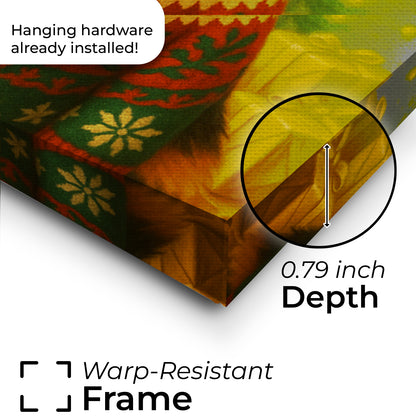 Custom Photo Cat Christmas Oufit Canvas