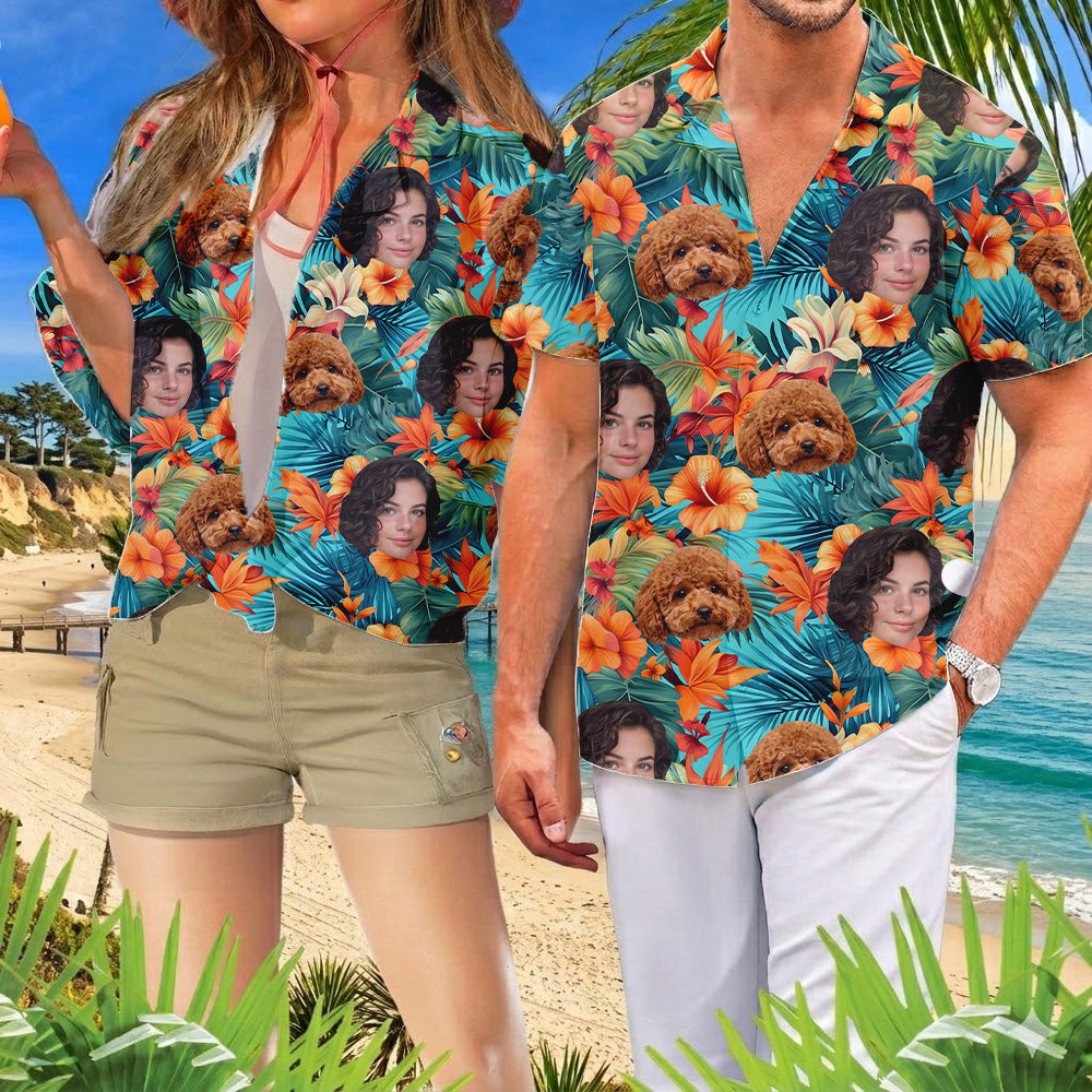Personalized Photo Dog Hawaiian Shirt, Custom Cat Aloha Shirt, Summer Holiday Gift THUC99