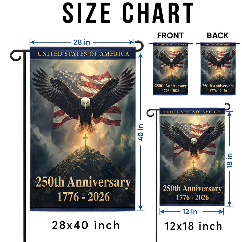 Faith and Freedom American Flag, Patriotic USA Garden Flag, Independence Day 4th of July Outdoor Decor Gift For Dad