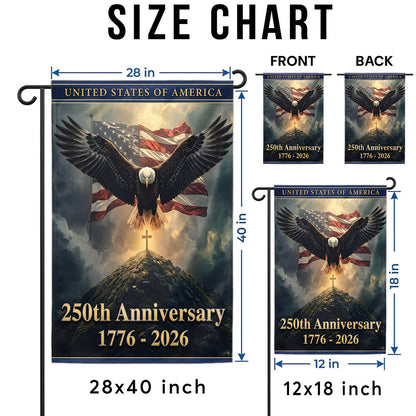 Faith and Freedom American Flag, Patriotic USA Garden Flag, Independence Day 4th of July Outdoor Decor Gift For Dad