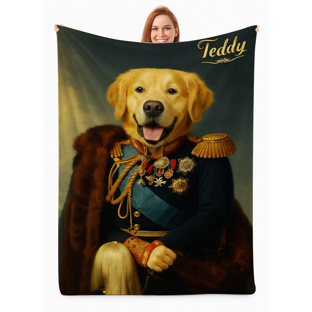 Custom Photo Imperial Minister Dog BlanketGift For Dog Lovers