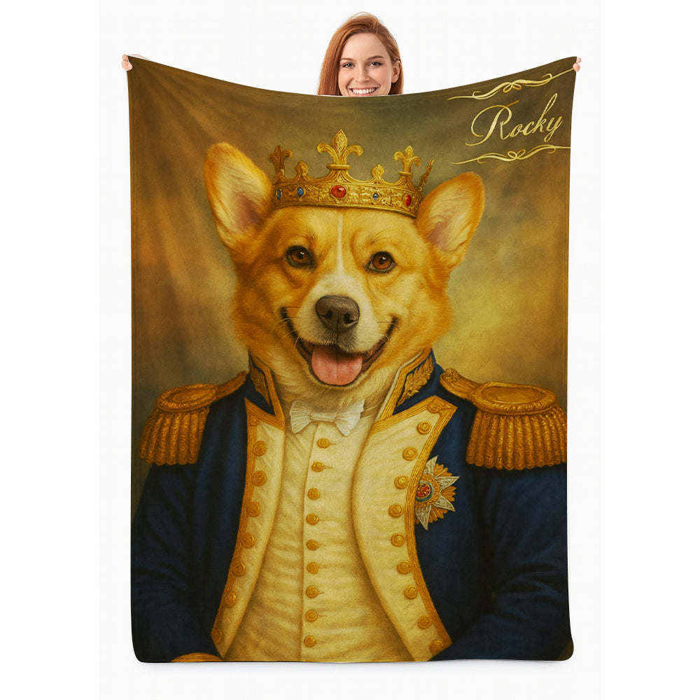 Custom Photo Great Captain Dog BlanketGift For Dog Lovers