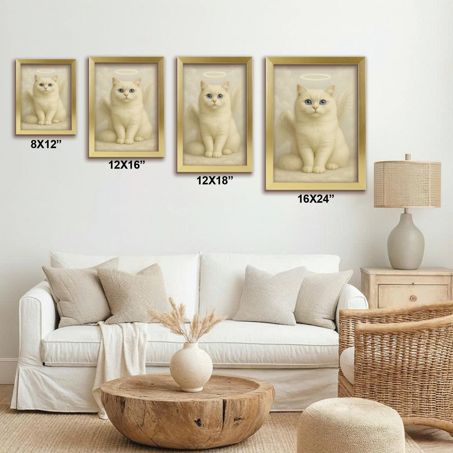 Custom Photo Cat Angel In Heaven _ Gifts For Cat Lovers