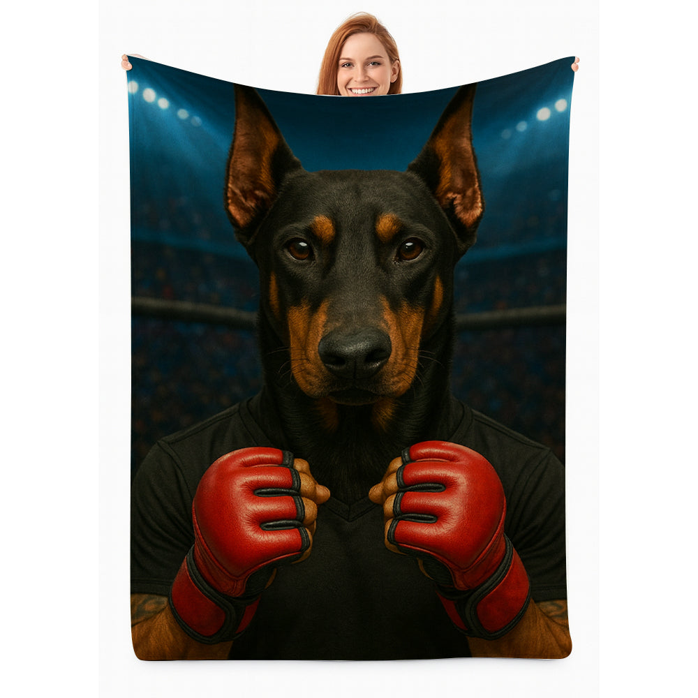 Custom Photo Mma Dog BlanketGift For Dog Lovers