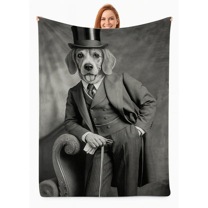 Custom Photo Gentleman Dog  Gift For Dog Lovers