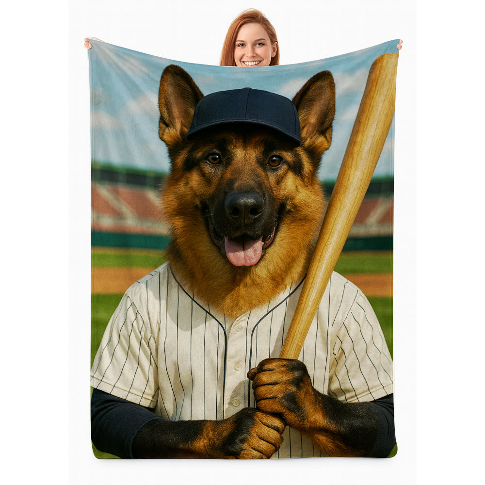 Custom Photo Baseball Player Dog Gift For Dog Lovers