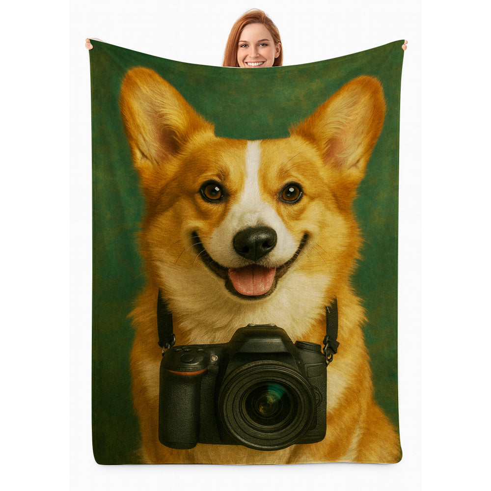 Custom Photo Photographer Dog BlanketGift For Dog Lovers