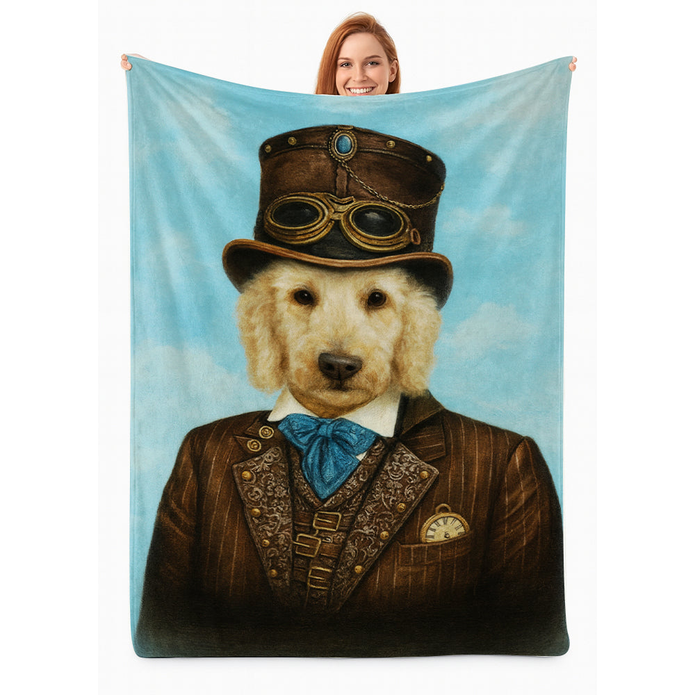 Custom Photo Pilot Dog BlanketGift For Dog Lovers