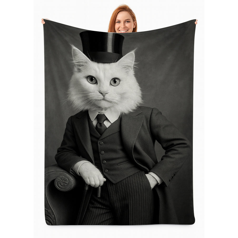 Custom Photo Gentleman Cat Gift For Cat Lovers