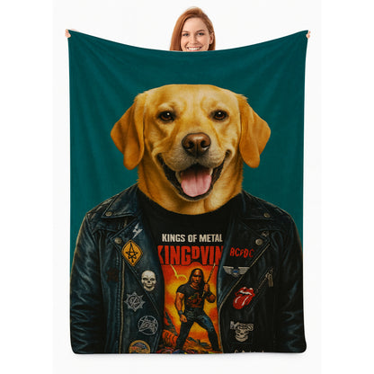 Custom Photo Dog Rock n Roll Canvas