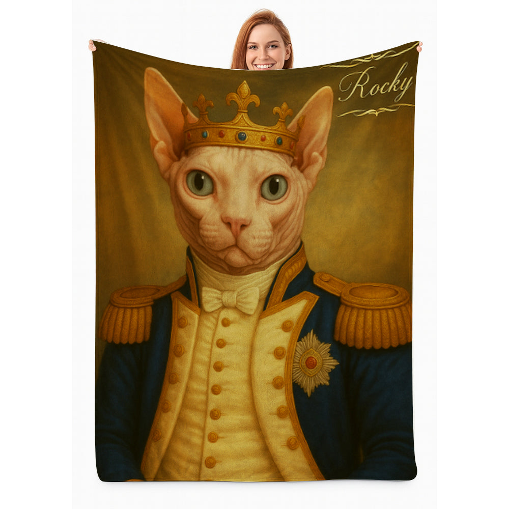 Custom Photo Great Captain Cat Blanket Gift For Cat Lovers
