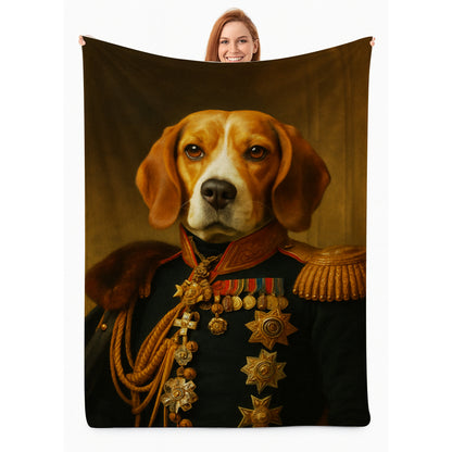 Custom Photo Dog Royal King Blanket Gift For Dog Lover