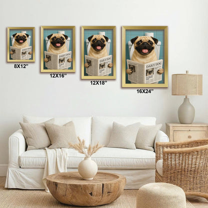Custom Photo Dog Toilet Bathroom