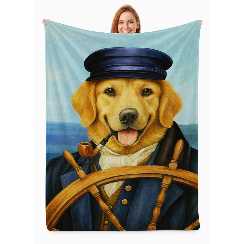 Custom Photo Sailor Dog BlanketGift For Dog Lovers