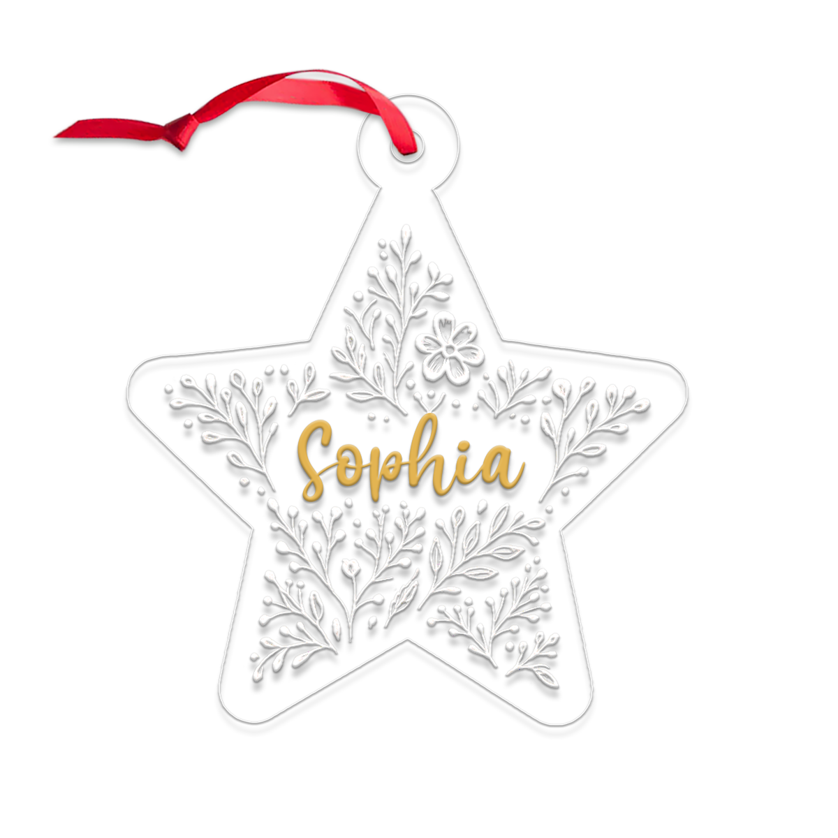 Personalized Star Shaped Christmas